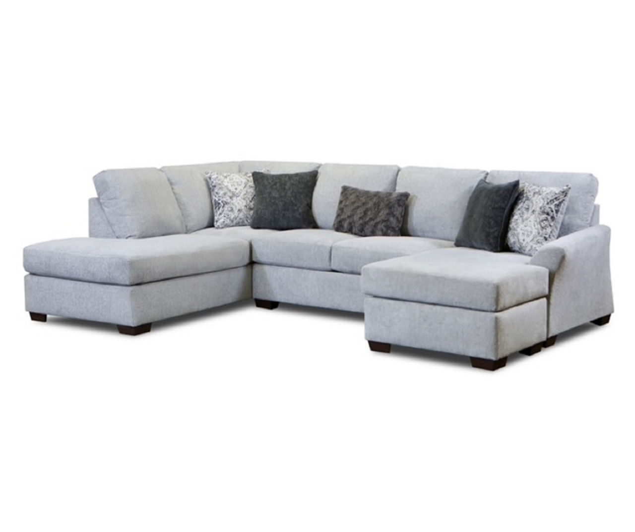 Parkdale Dove Left-Arm-Facing Sofa Chaise Piece