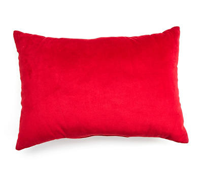 Santa's Workshop Red & White Santa Belt Throw Pillow