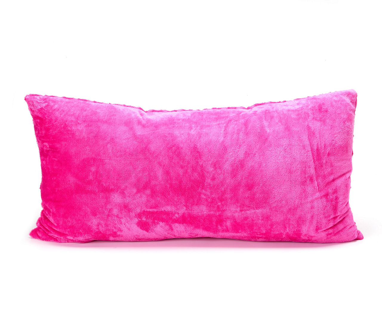 Fuzzy pink hot sale body pillow