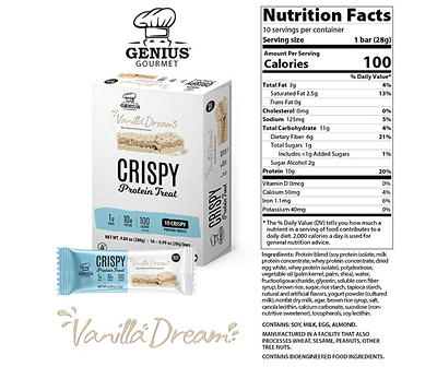 Vanilla Dream Crispy Protein Treat, 1.06 Oz.
