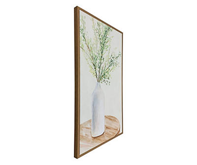 Greenery in Vase Wall Canvas, (15.5" x 28")