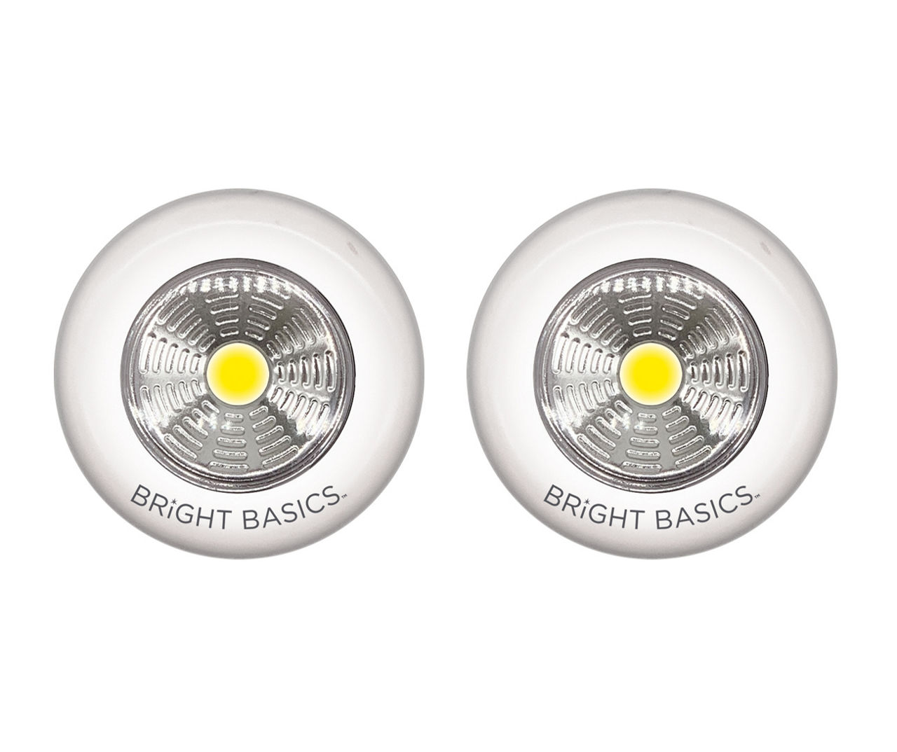 Bright Basics 3 Pack Ultra Thin Wireless LED Puck Lights w/ Remote