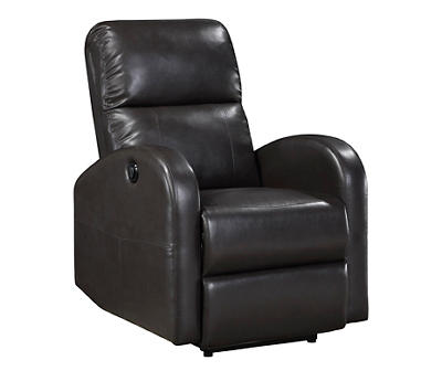 Wiley Brown Faux Leather Power Recliner