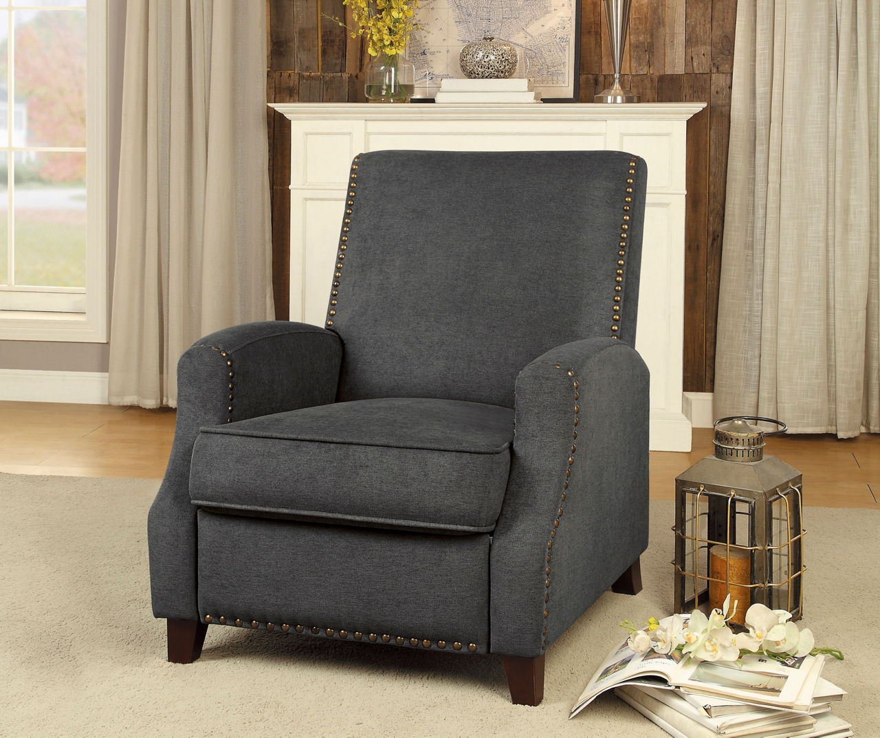 Walden Gray PushBack Recliner Big Lots