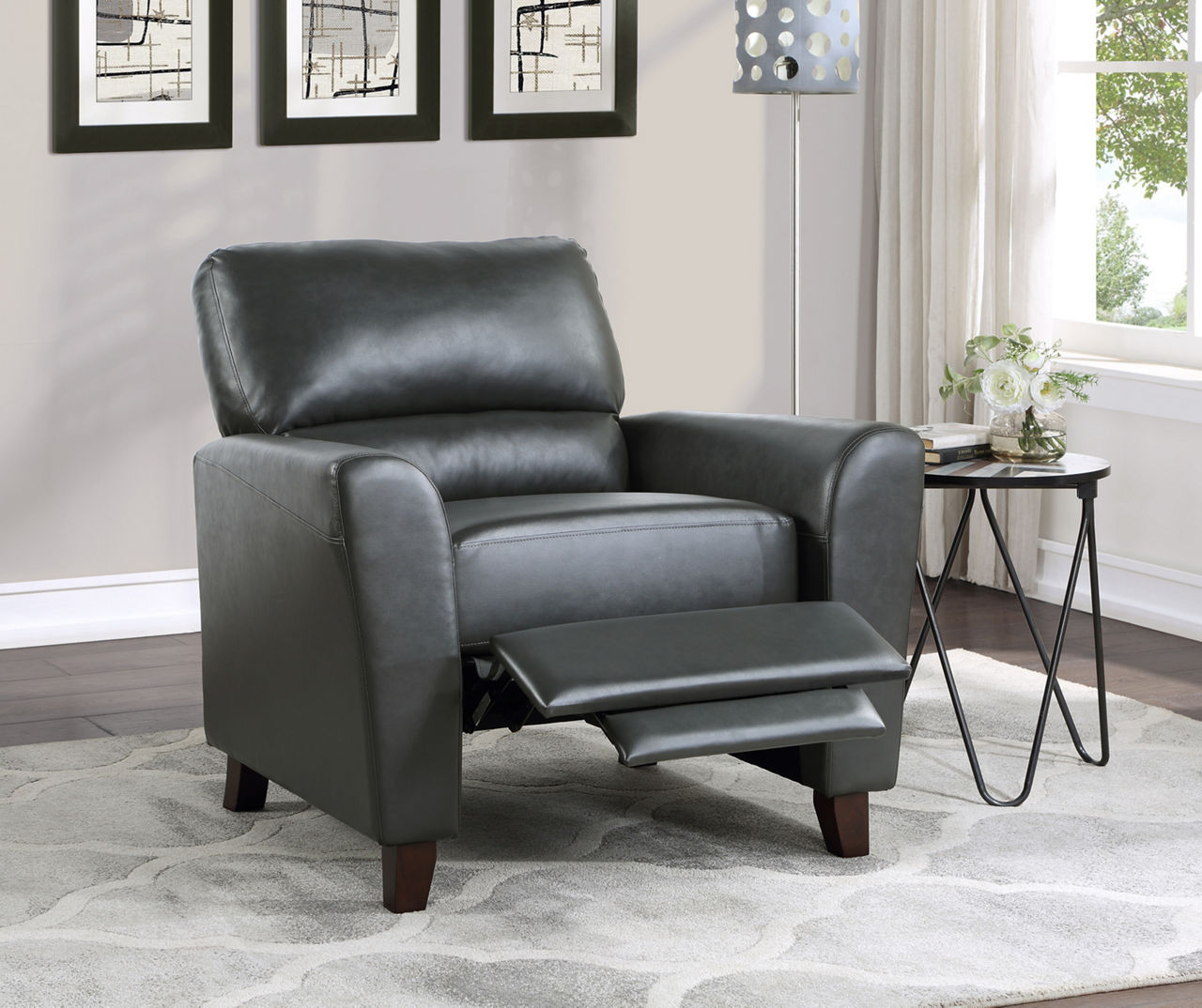 Dublin Gray Push-Back Recliner
