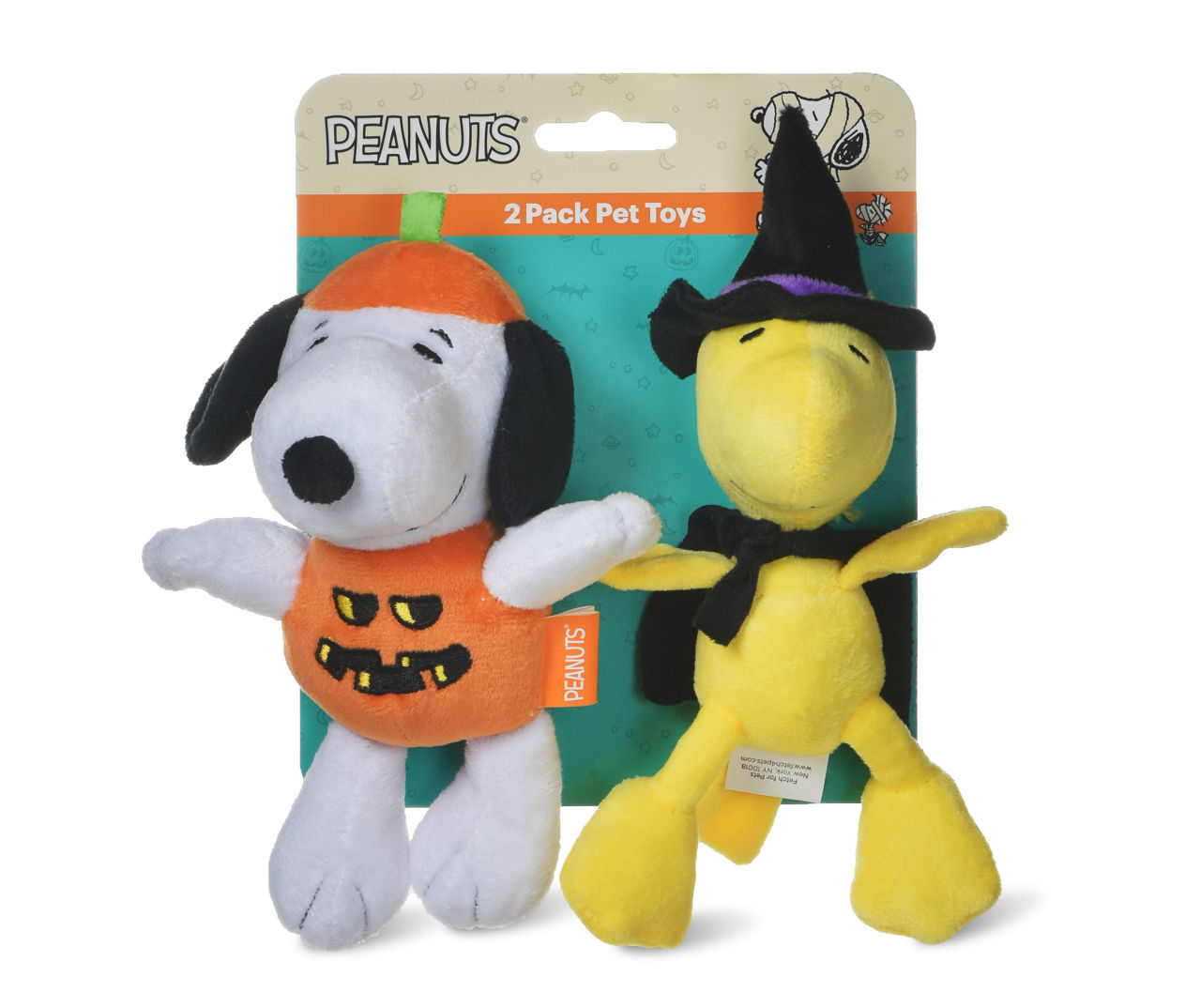 Peanuts for Pets 9 Halloween Woodstock Pumpkin Big Head Plush Dog Toy with Squeaker | Snoopy Plush Dog Toys, Cute Dog Toys | Sq