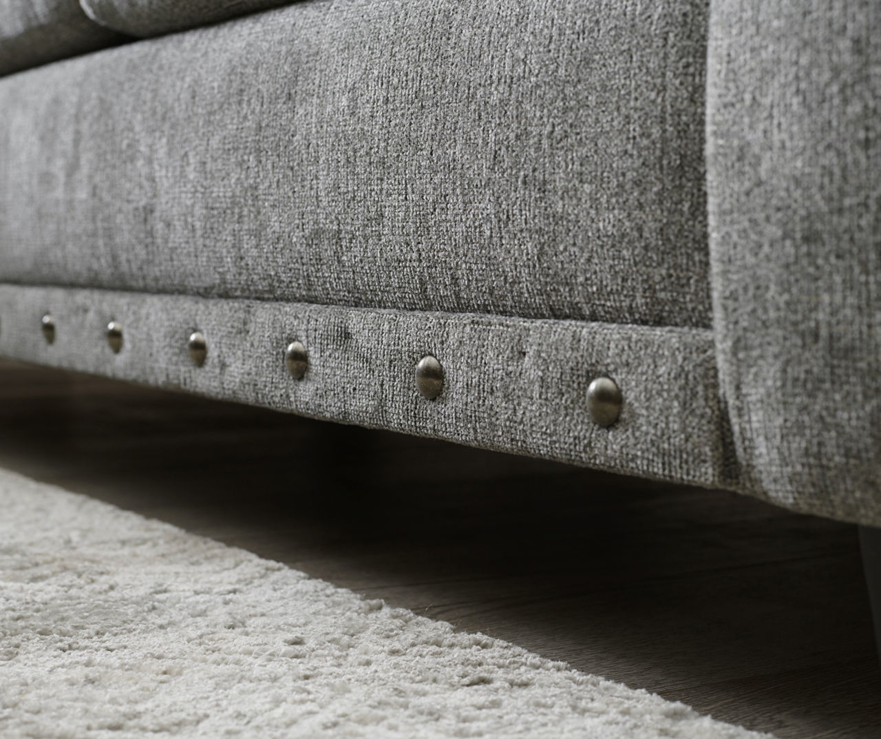 Broyhill Alexandria Gray Chenille Sofa Big Lots