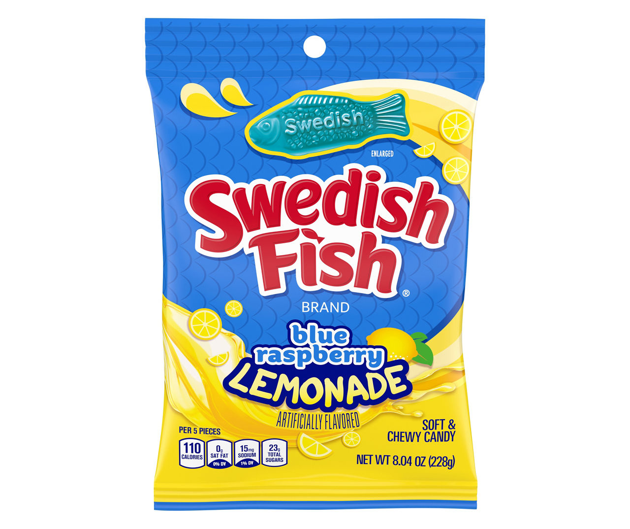 Swedish Fish Blue Raspberry Lemonade Soft & Chewy Candy, 8 Oz. Big Lots