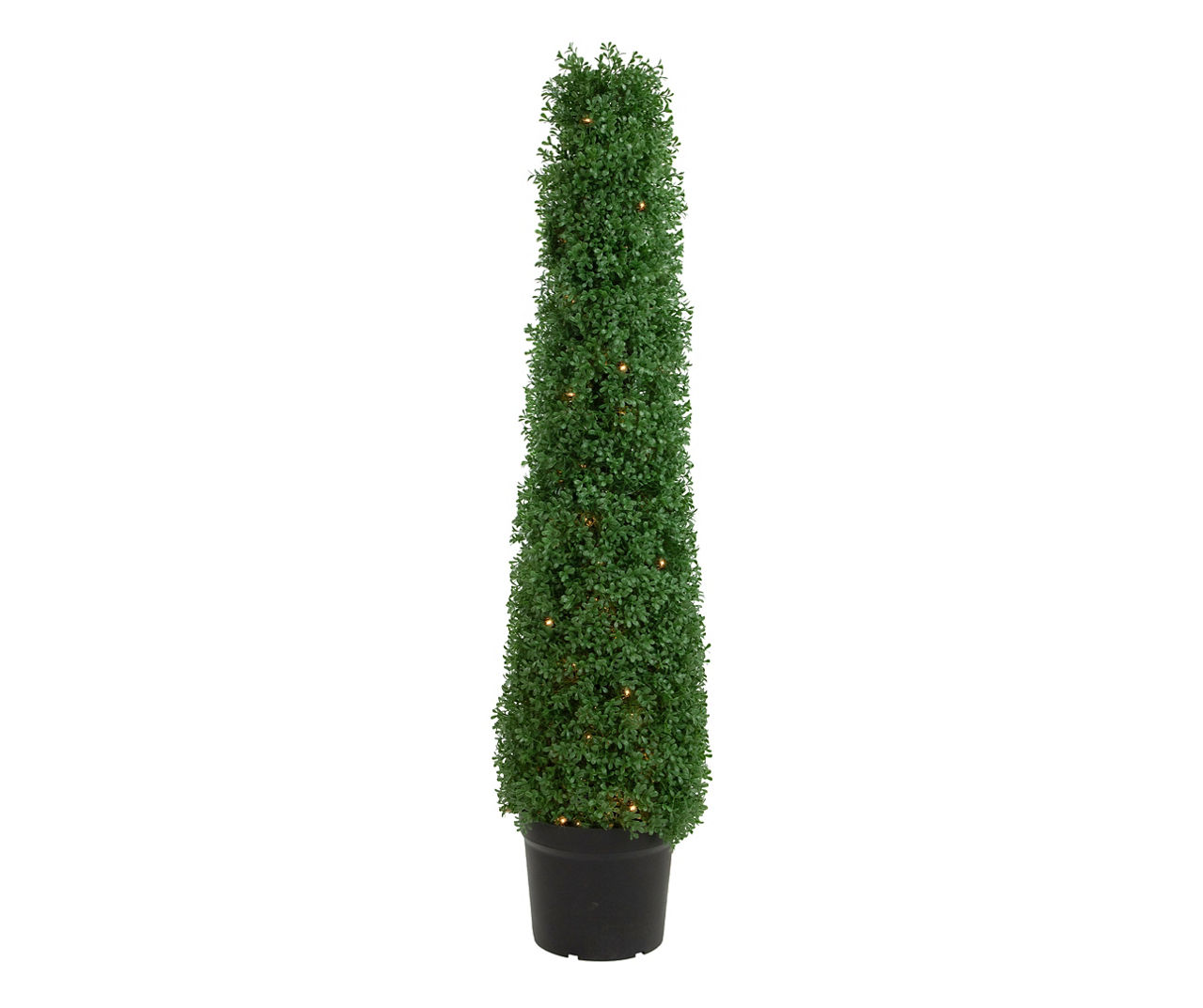 Northlight 4' Boxwood Thin Cone LED Topiary in Plastic Pot | Big Lots