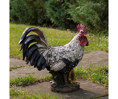 17" Standing Rooster Statue