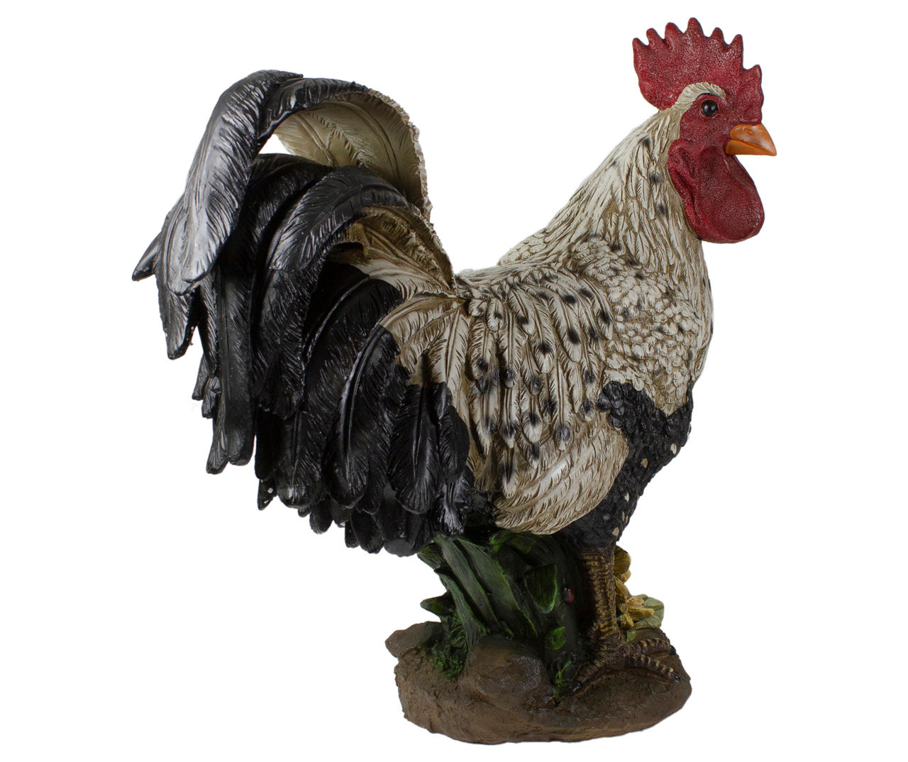 17" Standing Rooster Statue