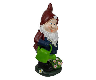 20" Gardener Gnome with Watering Can Statue