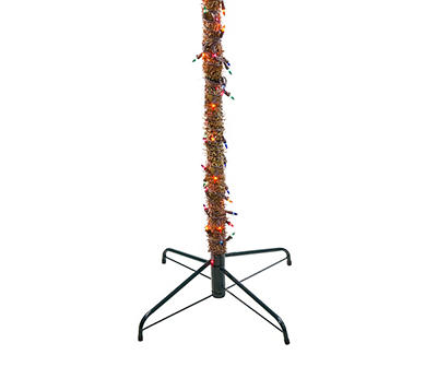 6' Pre-Lit Artificial Palm Tree with Multicolor Lights