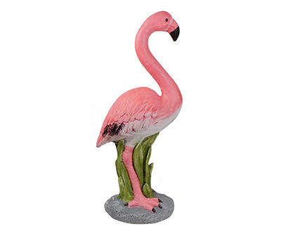 25.5" Pink Standing Flamingo Statue