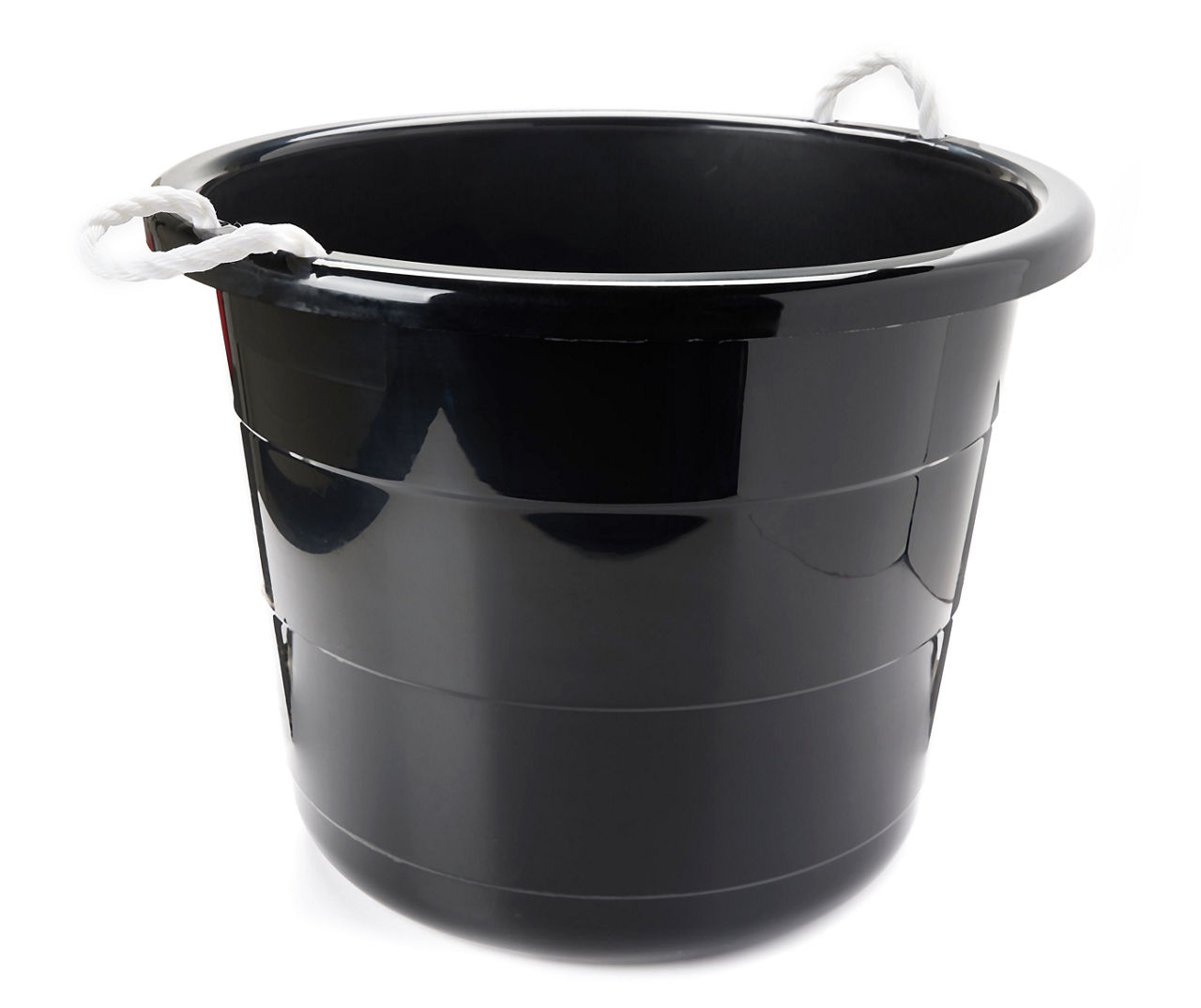 Life Story Black Round Bucket With Rope Handles, 17 Gal. Big Lots