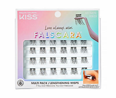 Kiss Falscara Lengthening Wisps Multipack, 24-Count