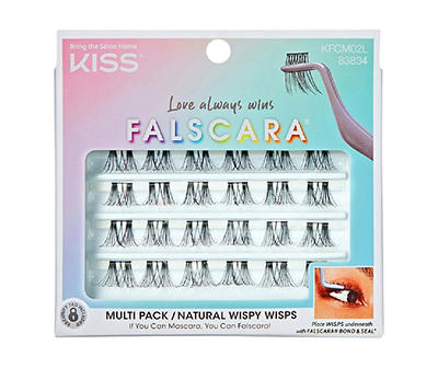 Kiss Falscara Natural Wispy Wisps Multipack, 24-Count