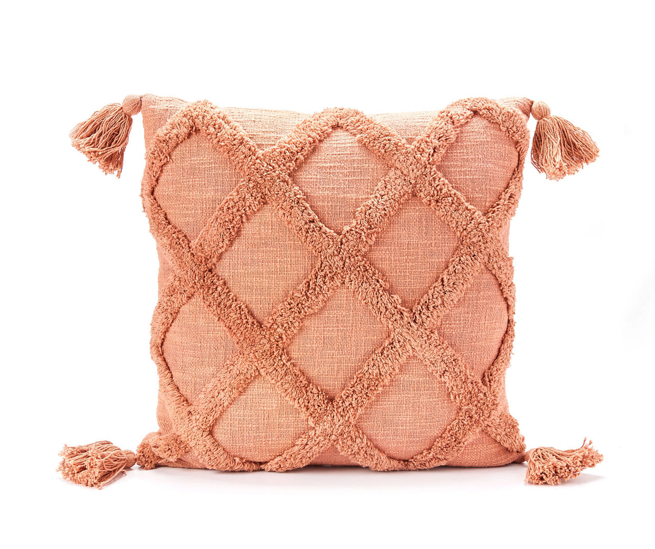 2pk Chenille Square Throw Pillows Pink - Threshold™