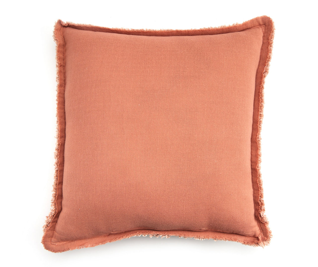 Blush Tweed Fringe Square Throw Pillow Big Lots