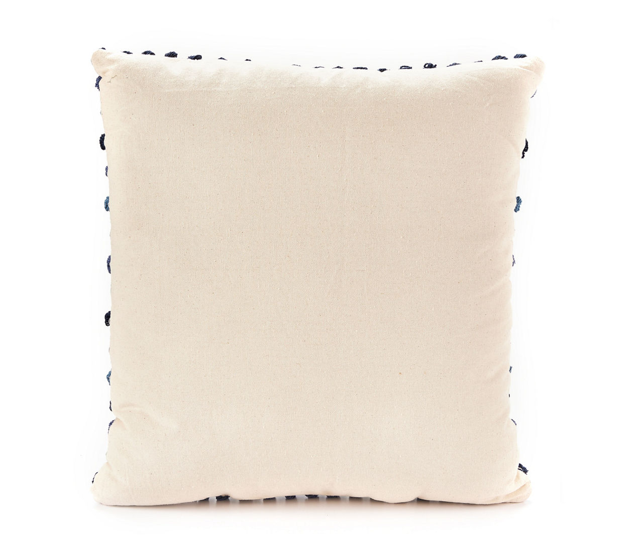Beige & Blue Knot Stripe Square Throw Pillow