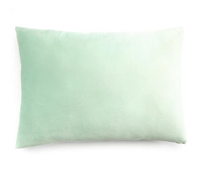 "Welcome" Green Embroidered Rectangle Throw Pillow