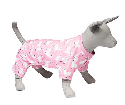 Pet Small Pink Llama Pajamas