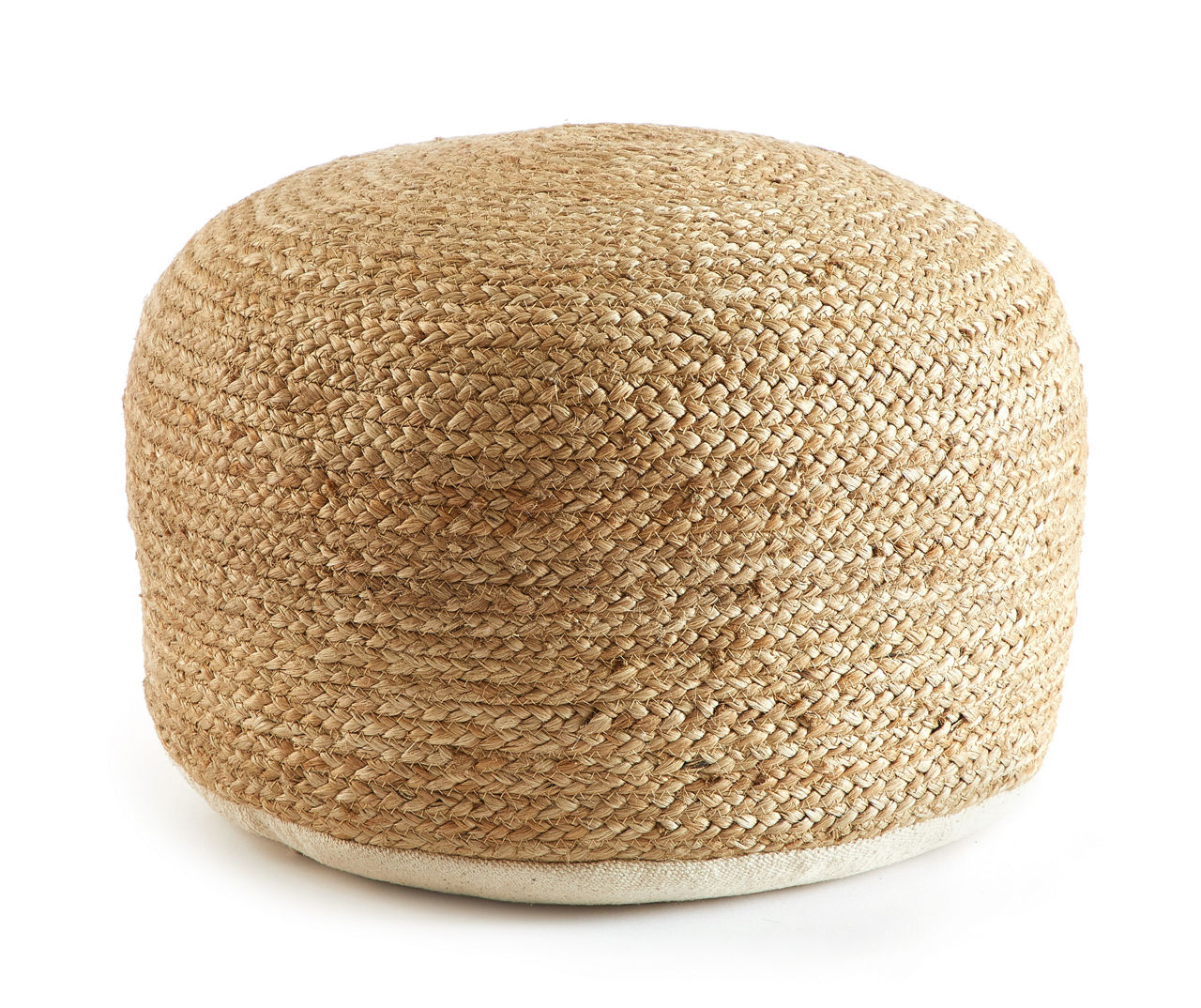 REILLY braided jute ottoman