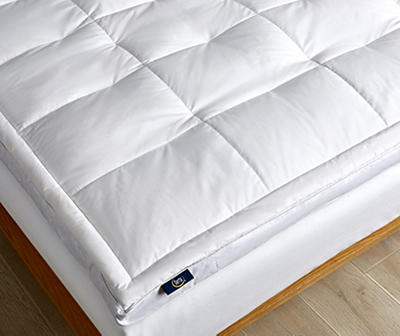 White 2" Featherbed Twin Mattress Topper