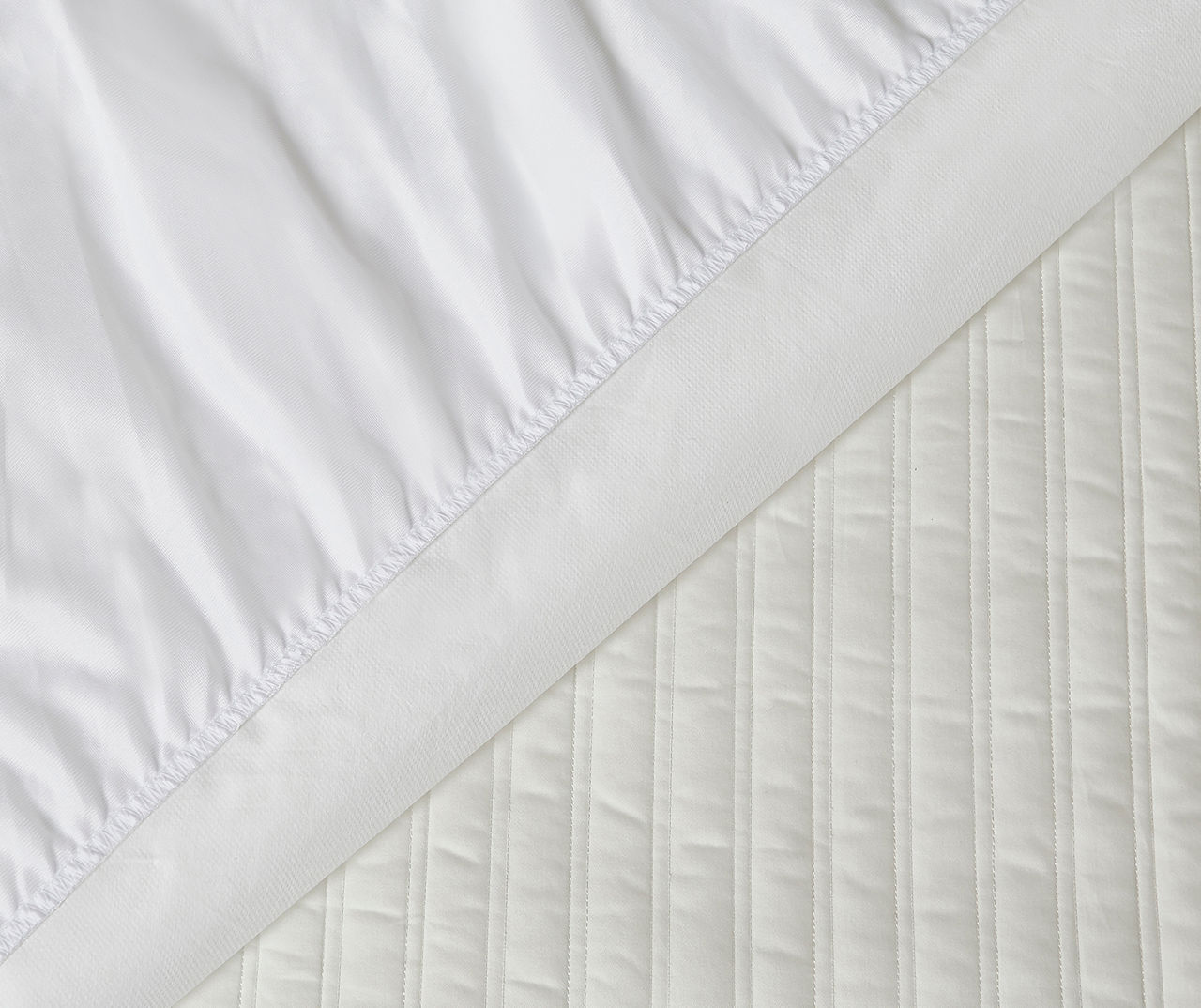 White Microfiber Waterproof Twin XL Mattress Pad