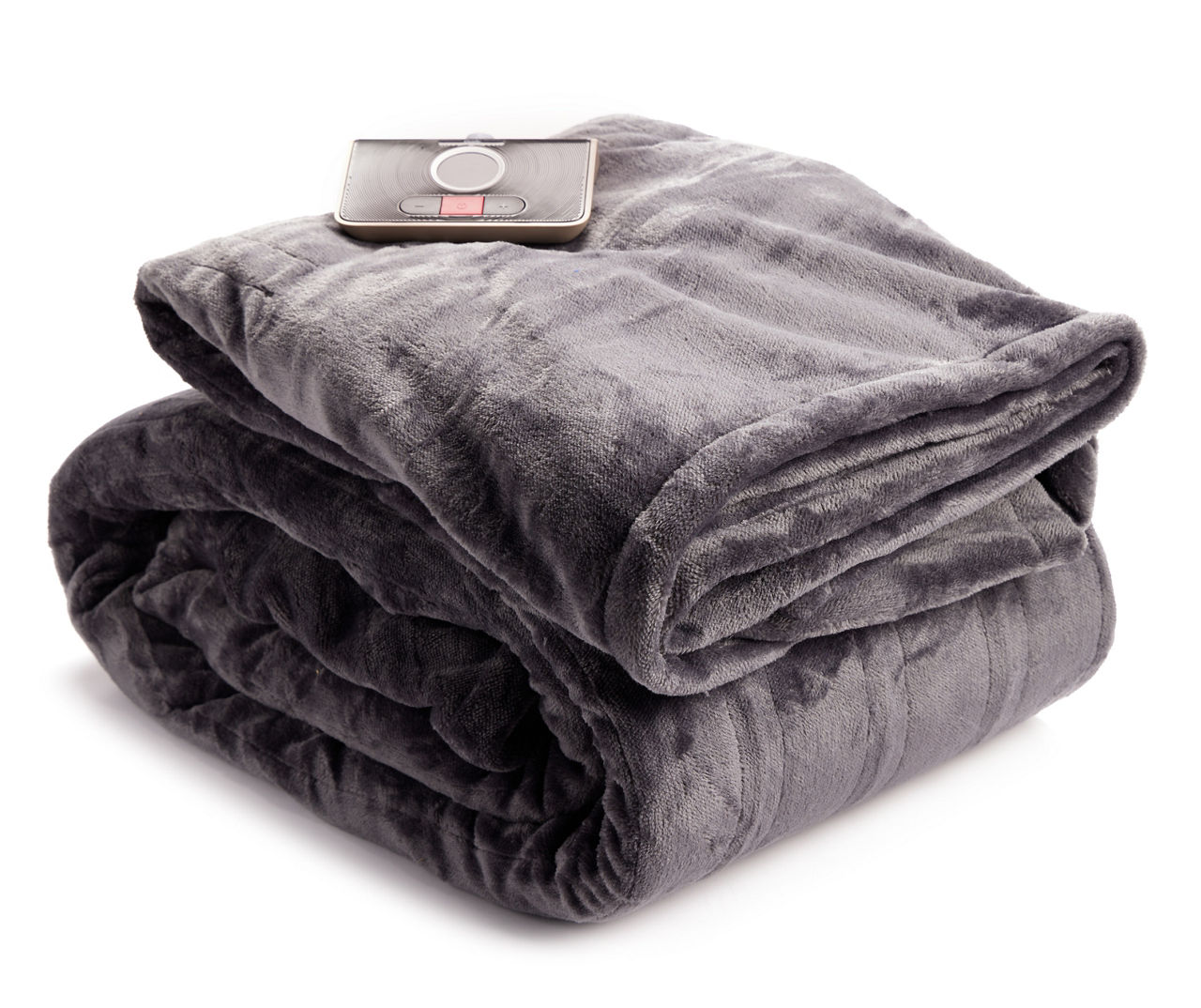 Geepas Grey Flannel Heated Electric Blanket/Throw (Double & King)