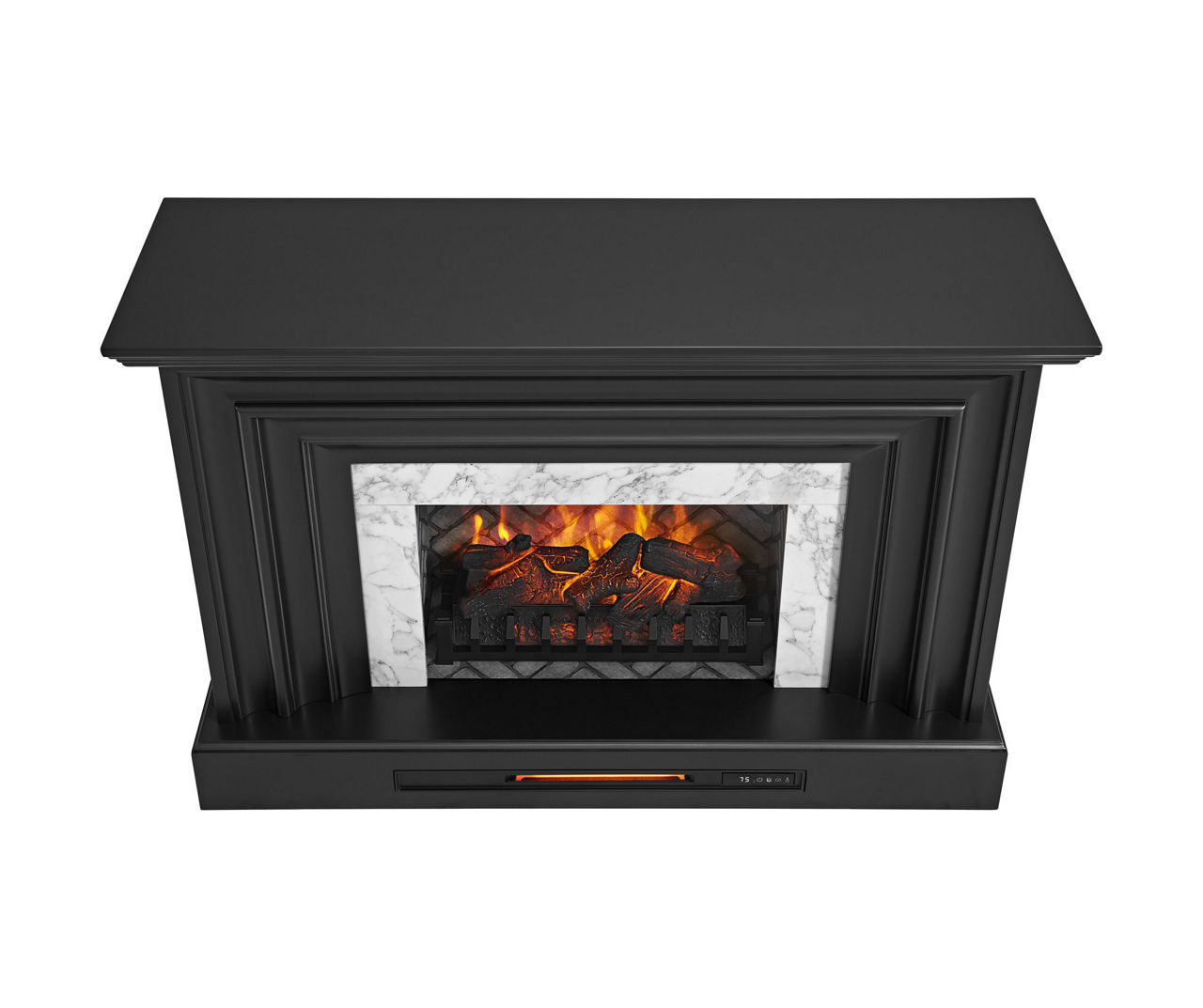 53.5" Black Petite Grand Electric Fireplace Console