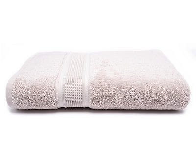 Beige Single-Band Turkish Cotton Hand Towel