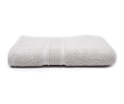 Light Gray Single-Band Turkish Cotton Hand Towel