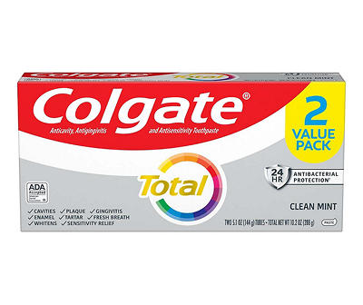 Clean Mint Total Care Toothpaste, 2-Pack