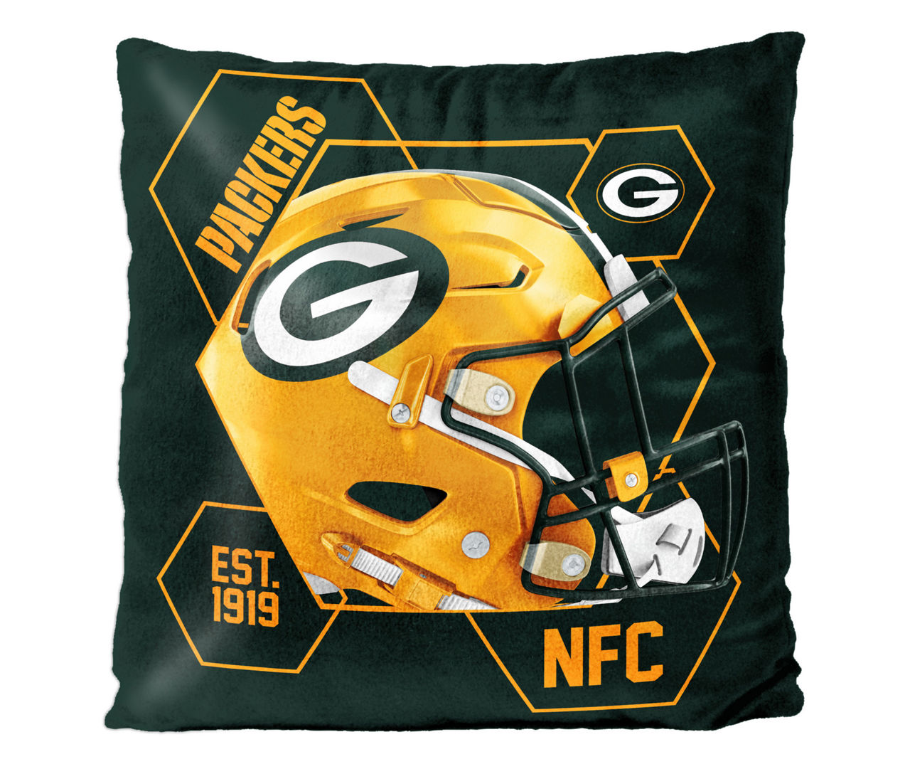 Green Bay Packers Velvet Square Throw Pillow