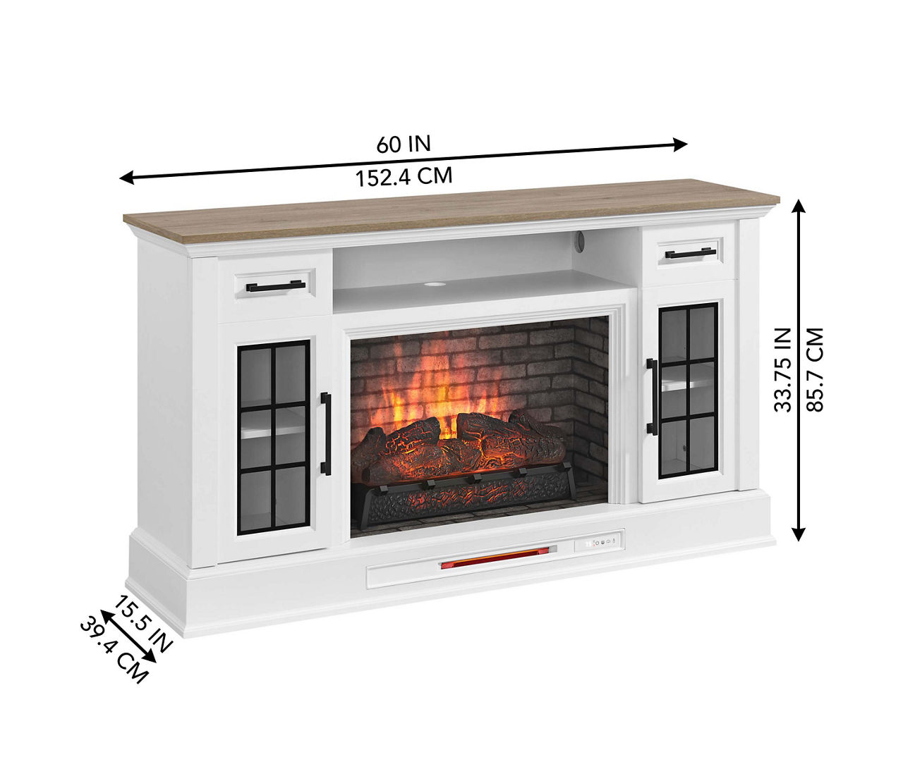 Fireplace consoles deals at big lots