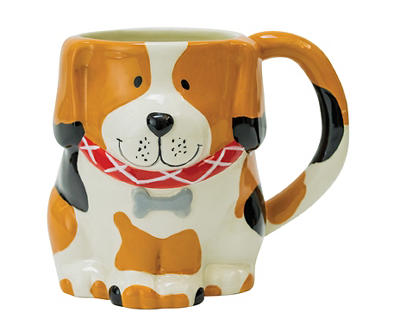 Brown Dog Figural Ceramic Mug, 18 Oz.
