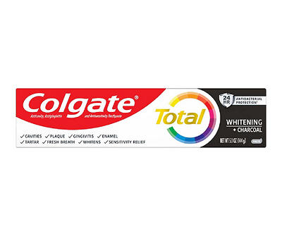 Total Whitening + Charcoal Toothpaste, 5.1 oz.