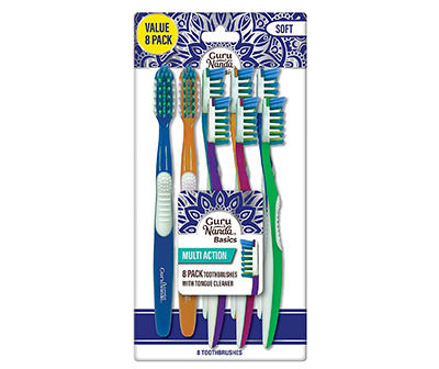 Multi Action Soft Toothbrush, 8-Pack