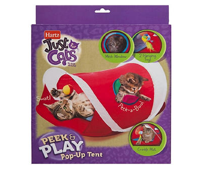 Just For Cats Peek & Play Pop-Up Tent