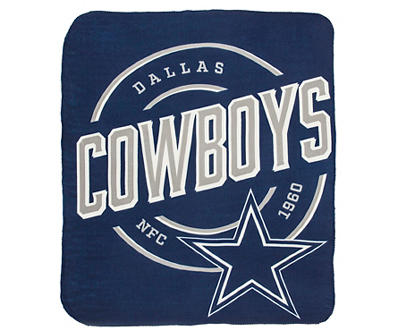 Dallas Cowboys Navy Fleece Throw, (50