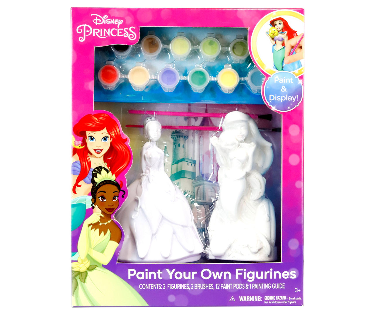 Disney - Ariel & Tiana Paint Your Own Figurines Set