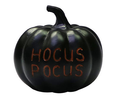 "Hocus Pocus" Black Pumpkin Decor