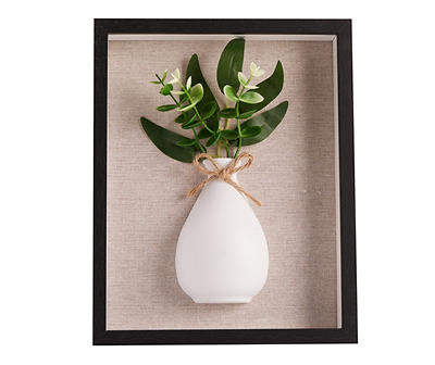 Vase & Greenery Framed Decor