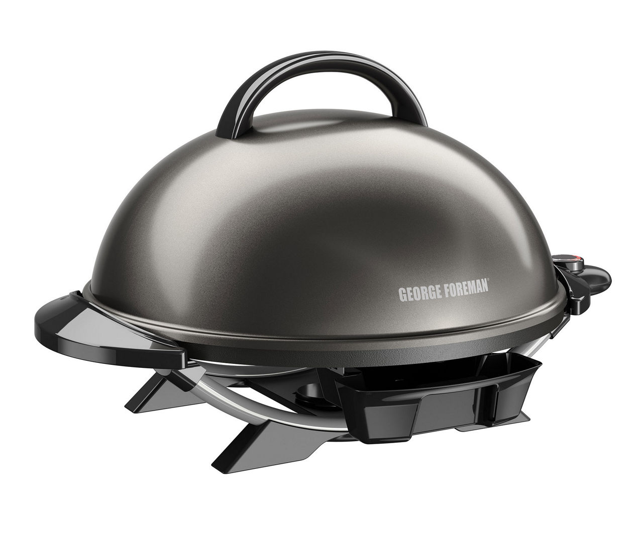 George Foreman 1600-Watt Silver Electric Grill in the Electric
