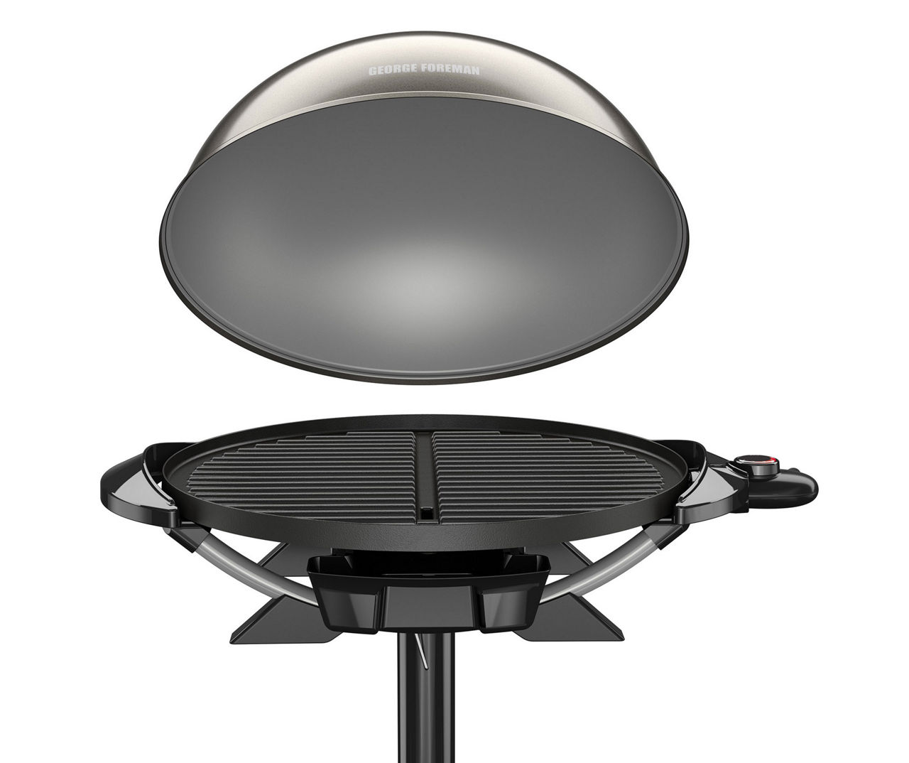 IndoorOutdoor 15+ Serving Domed Electric Grill with Ceramic