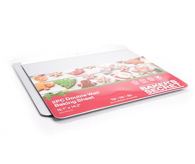 Silver Double Wall Baking Sheet, 2-Pack