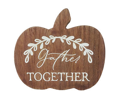 "Gather Together" Pumpkin Tabletop Decor