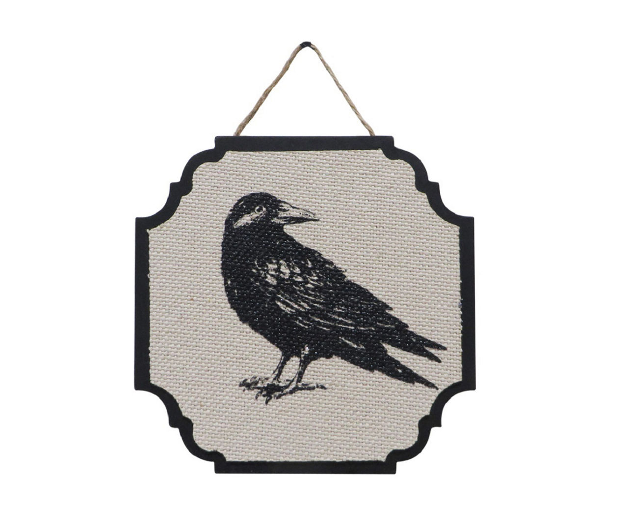 Crow Wood & Fabric Hanging Wall Decor Big Lots