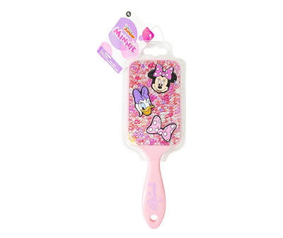 Pink Minnie & Daisy Rhinestone Hair Brush